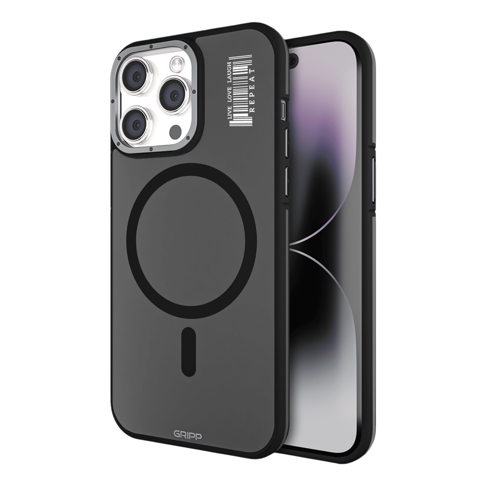 GRIPP Raigor Hard Polycarbonate Back Cover for Apple iPhone 15 Pro Max (MagSafe Compatible, Black)-picture-18