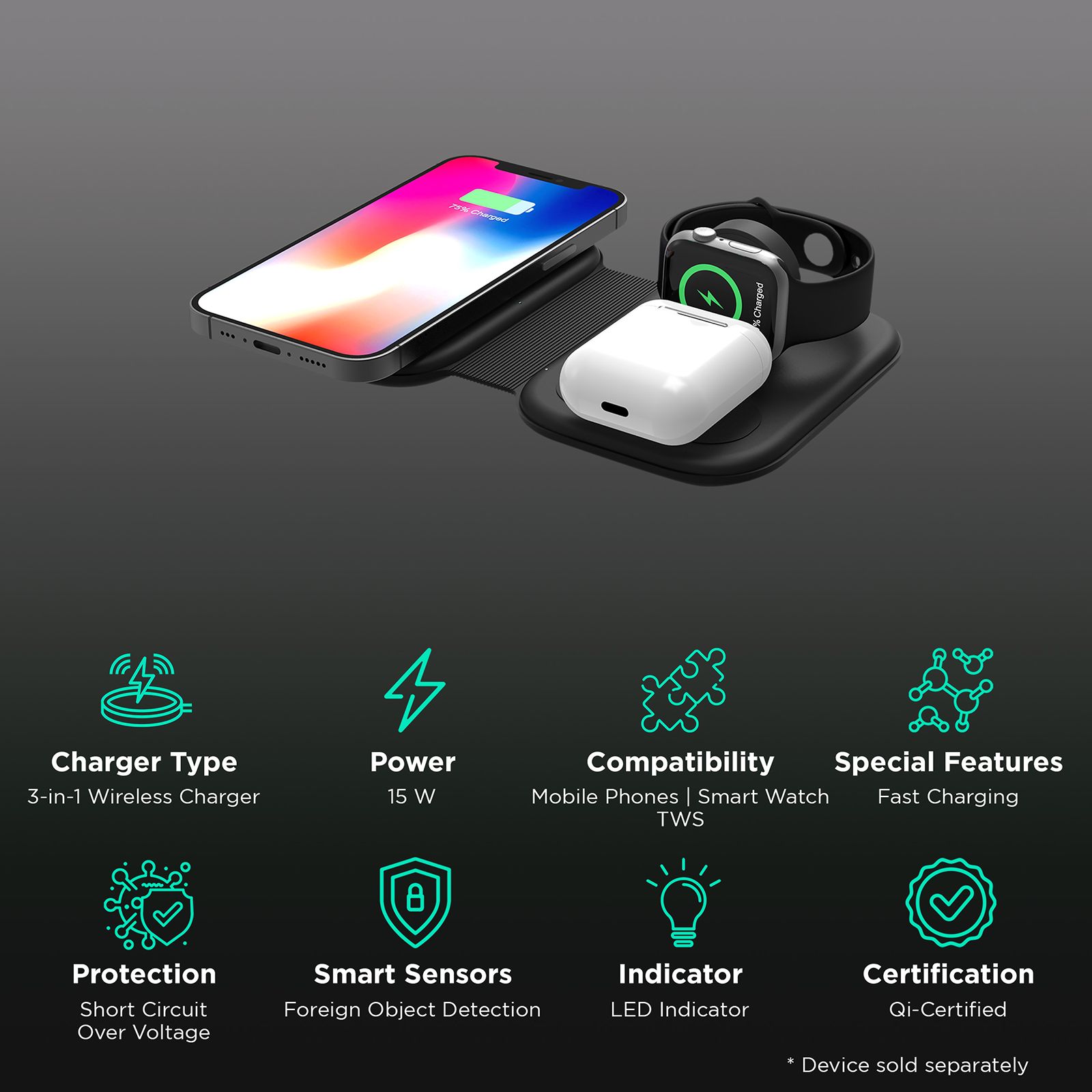 Magnetic Wireless Oneplus Qi Charger Charging Station Oneplus