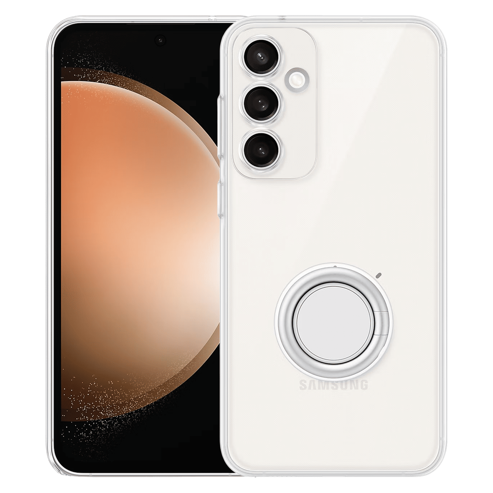 SAMSUNG Soft TPU Back Case for Galaxy S23 FE (Scratch Resistant, Transparent)