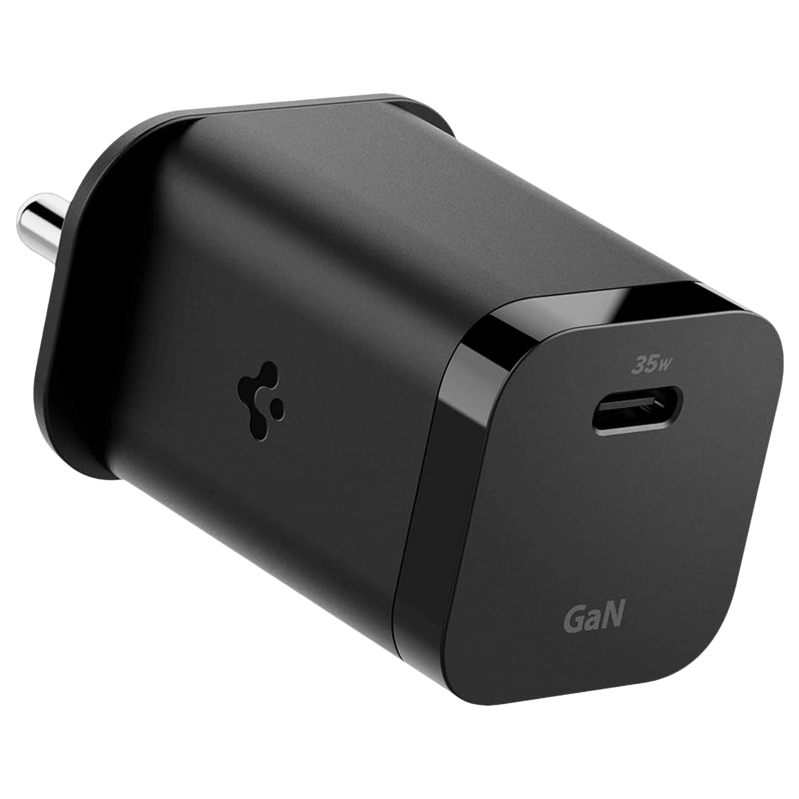 spigen PE2213 35W Type C Fast Charger (Adapter Only, Gan Technology, Black)
