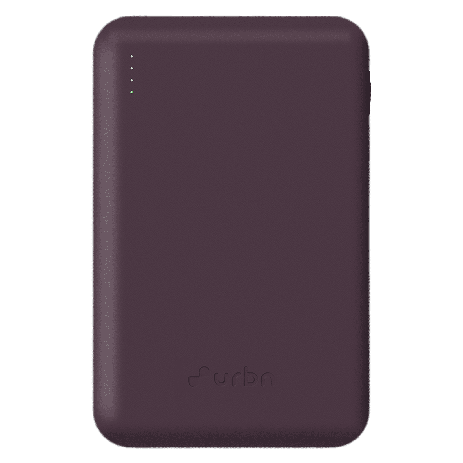 urbn Nano Slim 10000 mAh 22.5W Fast Charging Power Bank (2 Type C & 1 Type A, LED Indicator Lights, Purple)