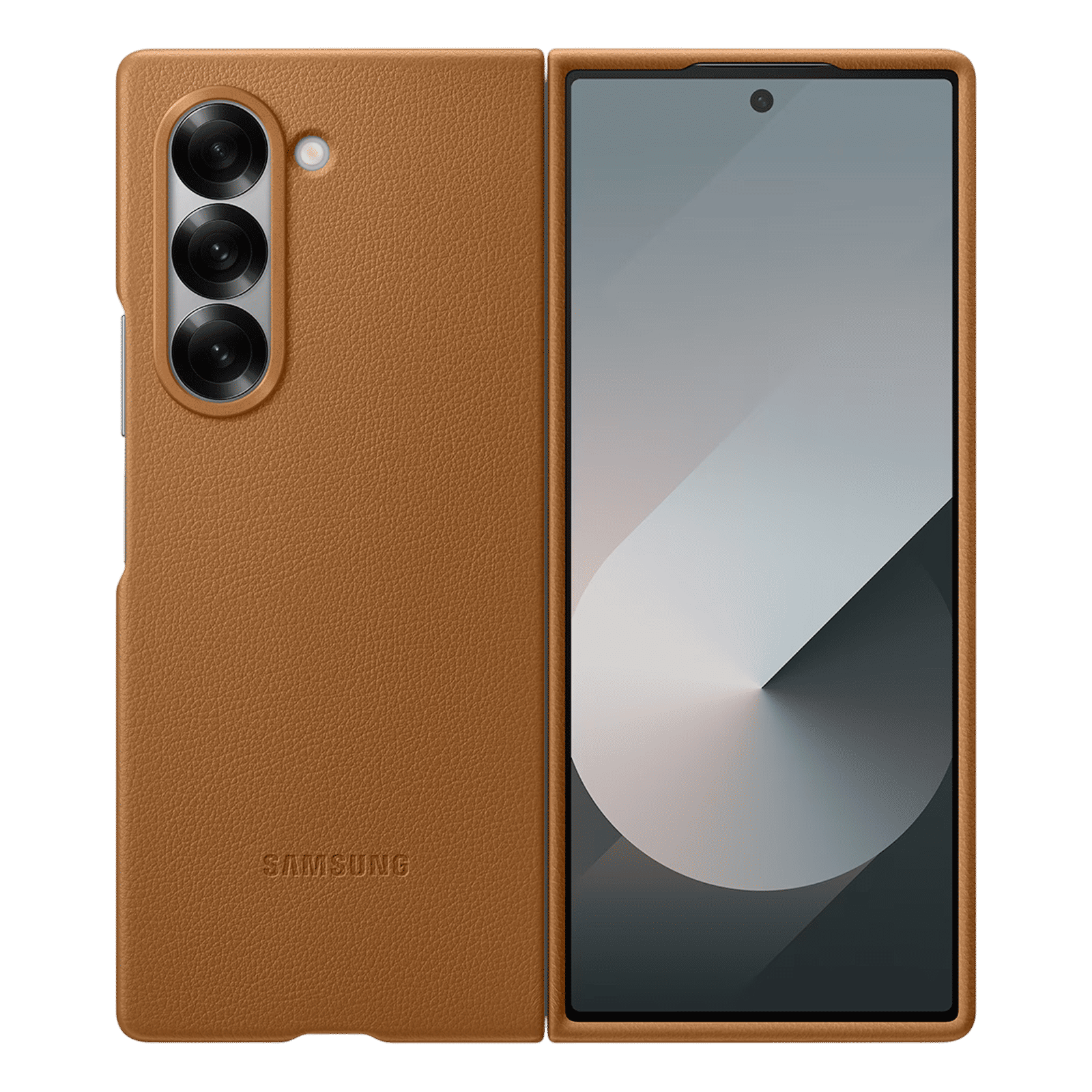 SAMSUNG Soft Back Cover for SAMSUNG Galaxy Z Fold6 (Kindsuit, Tan)