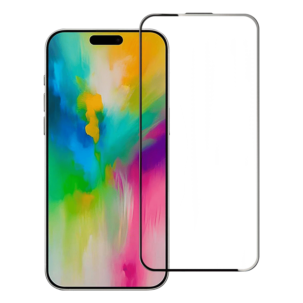 Muvtech Full Glass Tempered Glass for Apple iPhone 16 Pro Max (5X Stronger Protection)