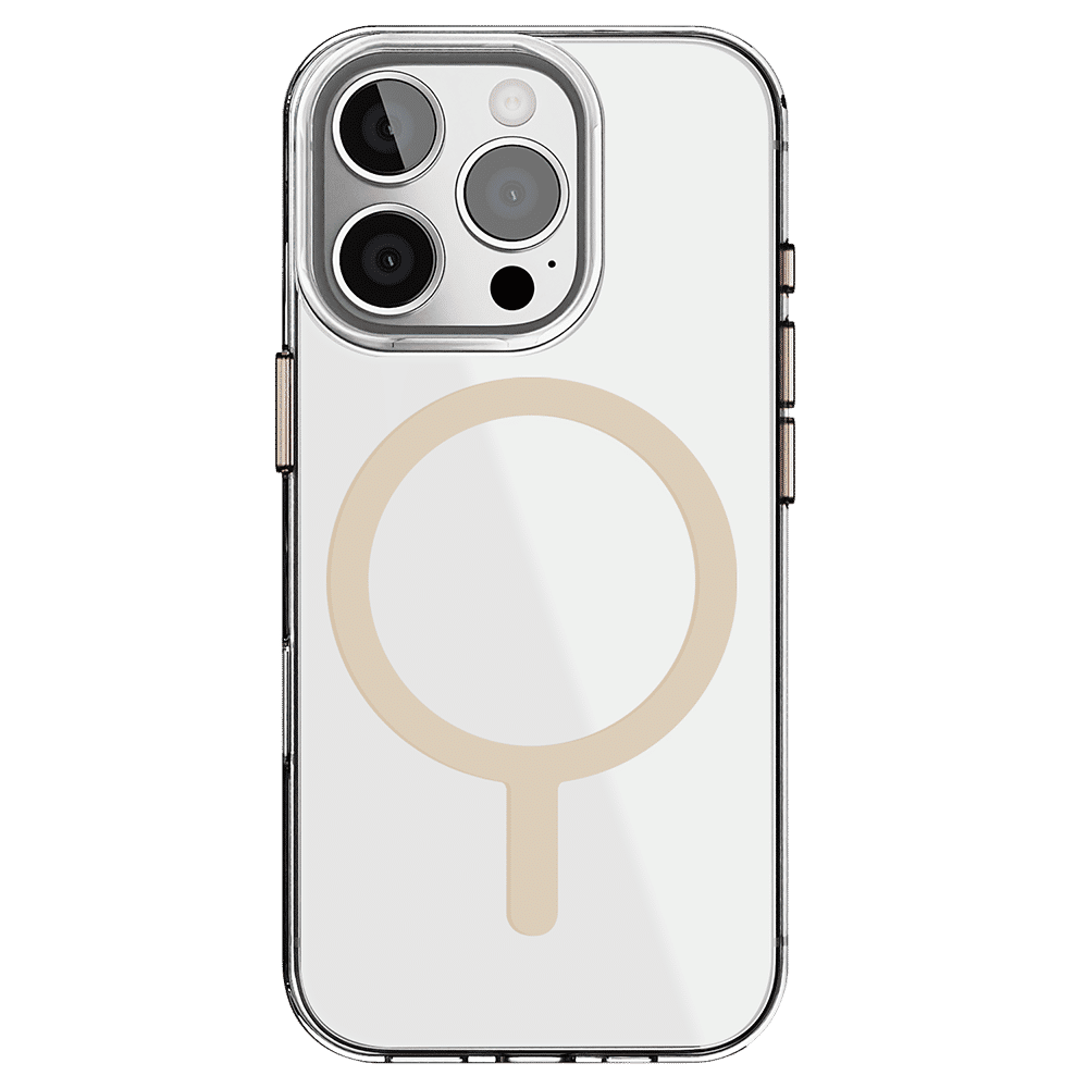 GRIPP Clear Xtreme TPU & Polycarbonate Back Cover for Apple iPhone 16 Pro Max (6 Feet Drop Protection with D3O Technology, Rose Gold)