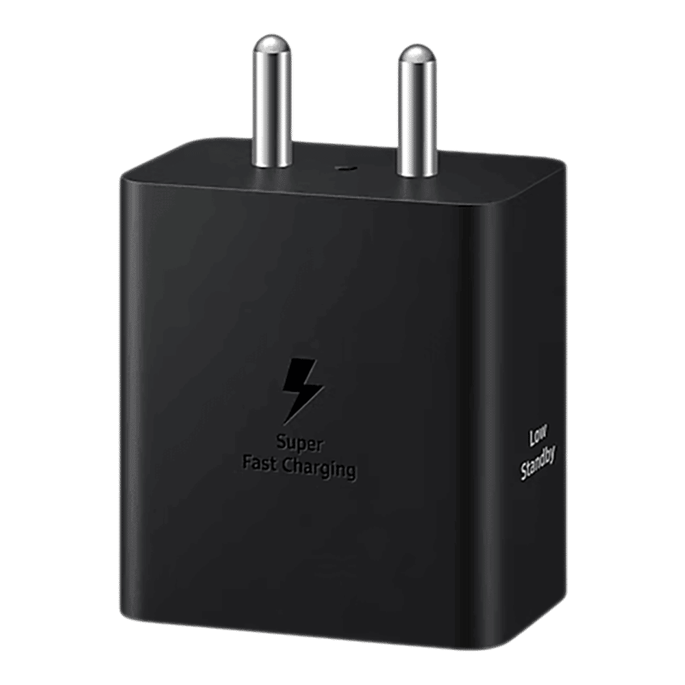 SAMSUNG 45W Type C Super Fast Charger (Adapter Only, Smart IC Technology,  Black)