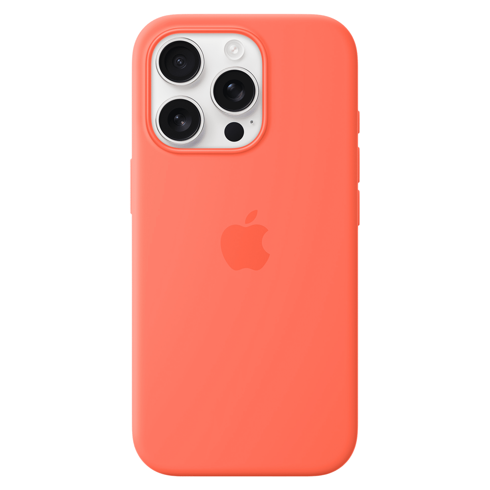 Apple Soft Silicone Back Cover Apple iPhone 16 Pro (MagSafe Charging Support, Tangerine)