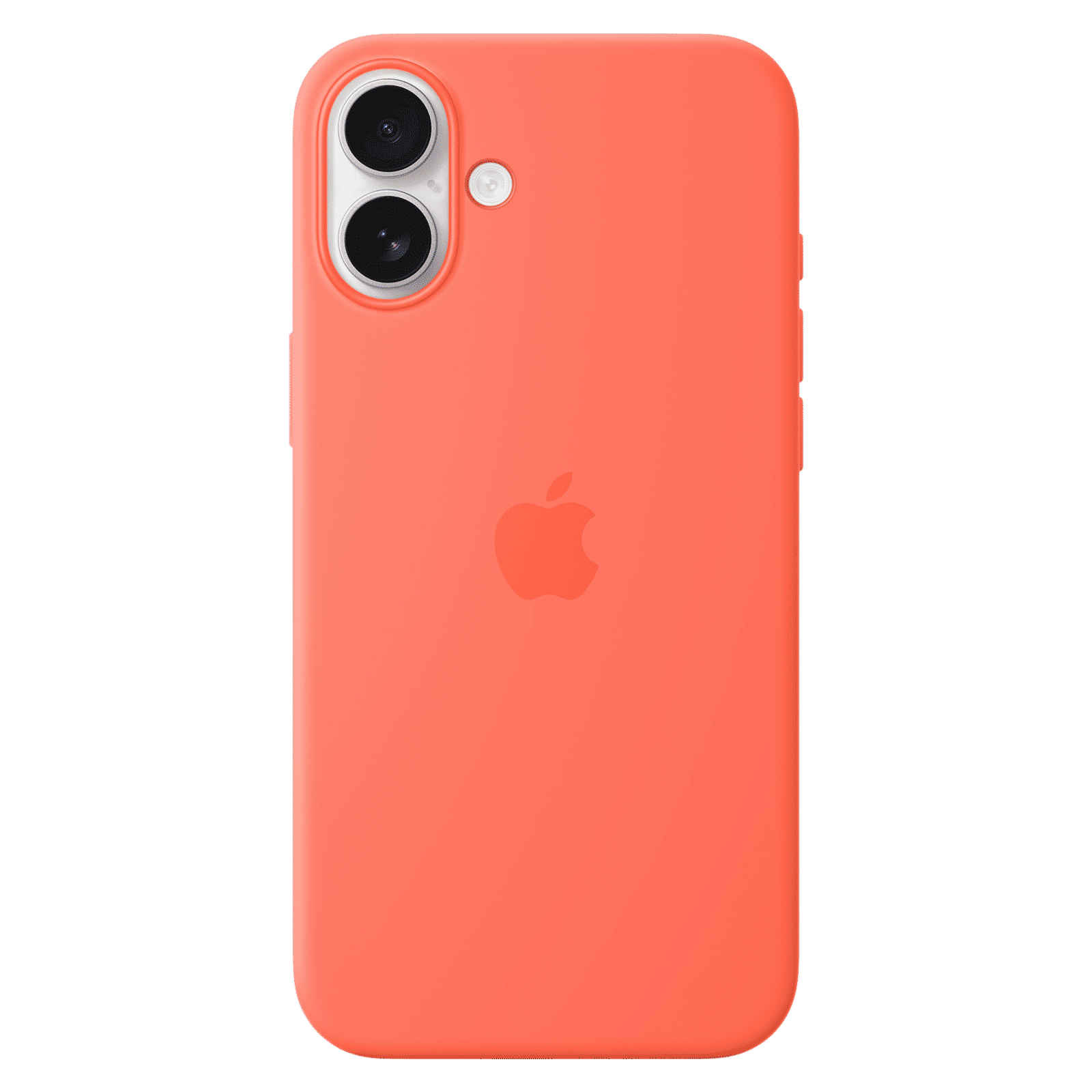 Apple Soft Silicone Back Cover Apple iPhone 16 Plus (MagSafe Charging Support, Tangerine)