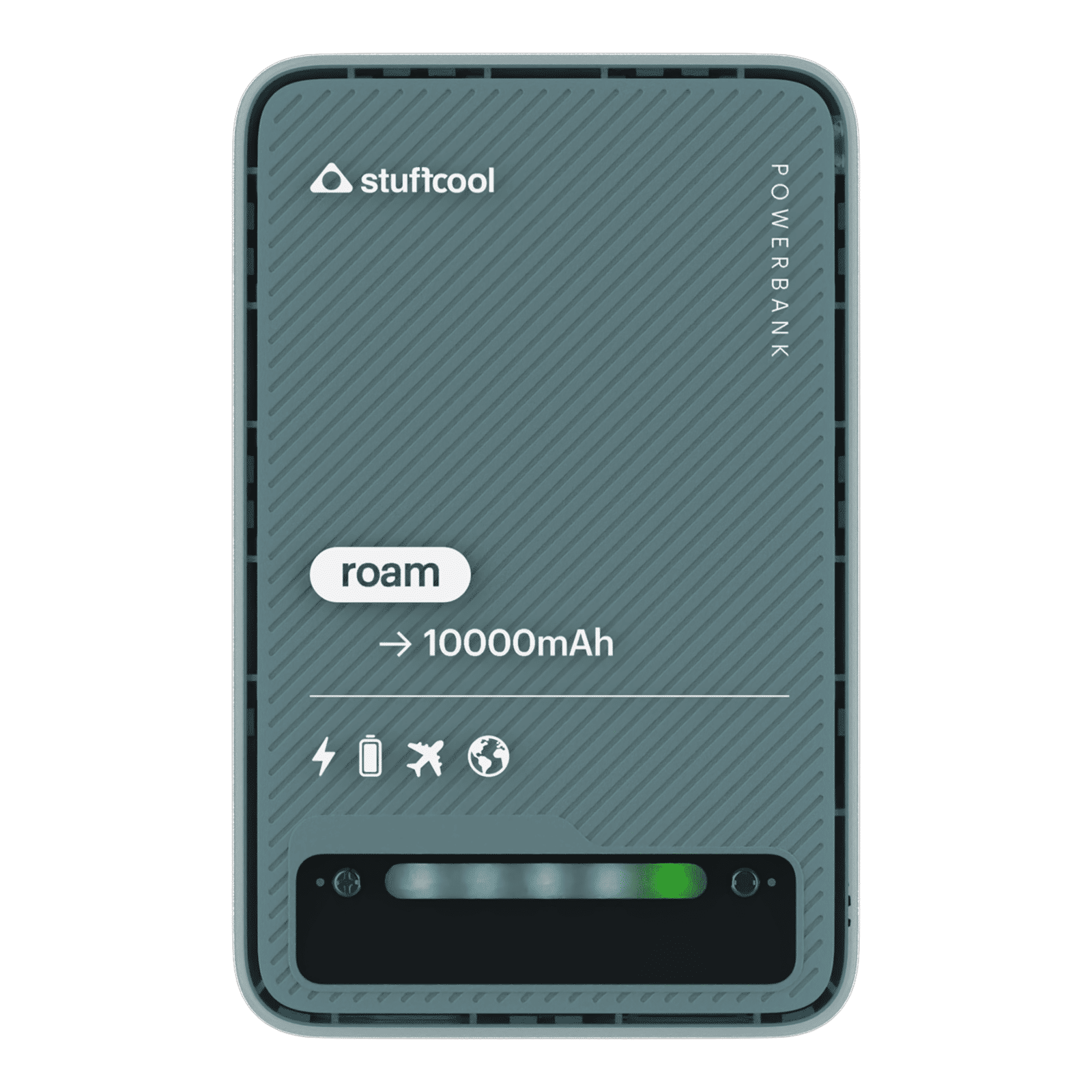 stuffcool Roam 10000 mAh 22.5W Fast Charging Power Bank (1 Type A Port, 1 Type C Port, LED Indicator, White)