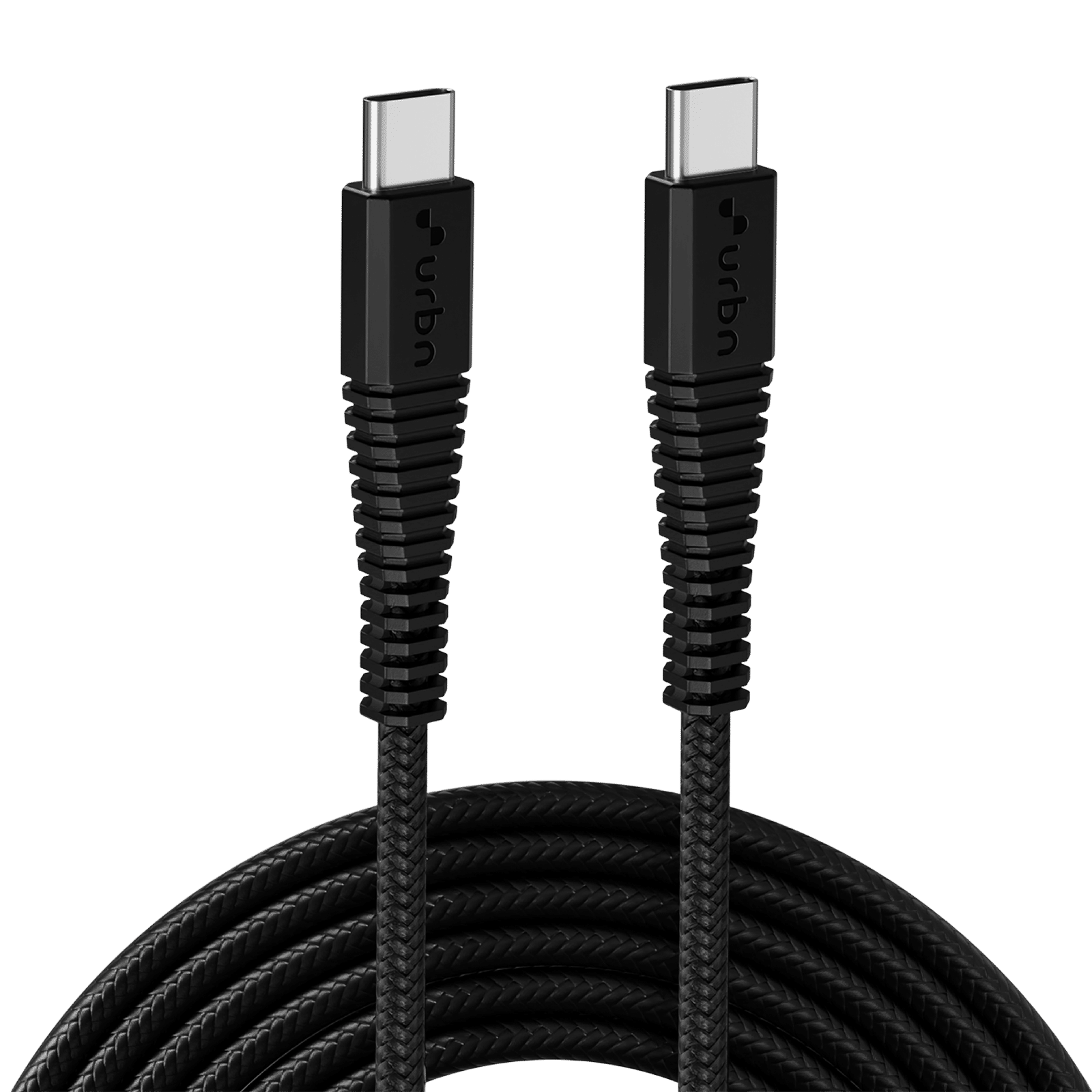 urbn UPC256 Type C to Type C 4.5 Feet (1.4M) Cable (Fast Charging, Black)