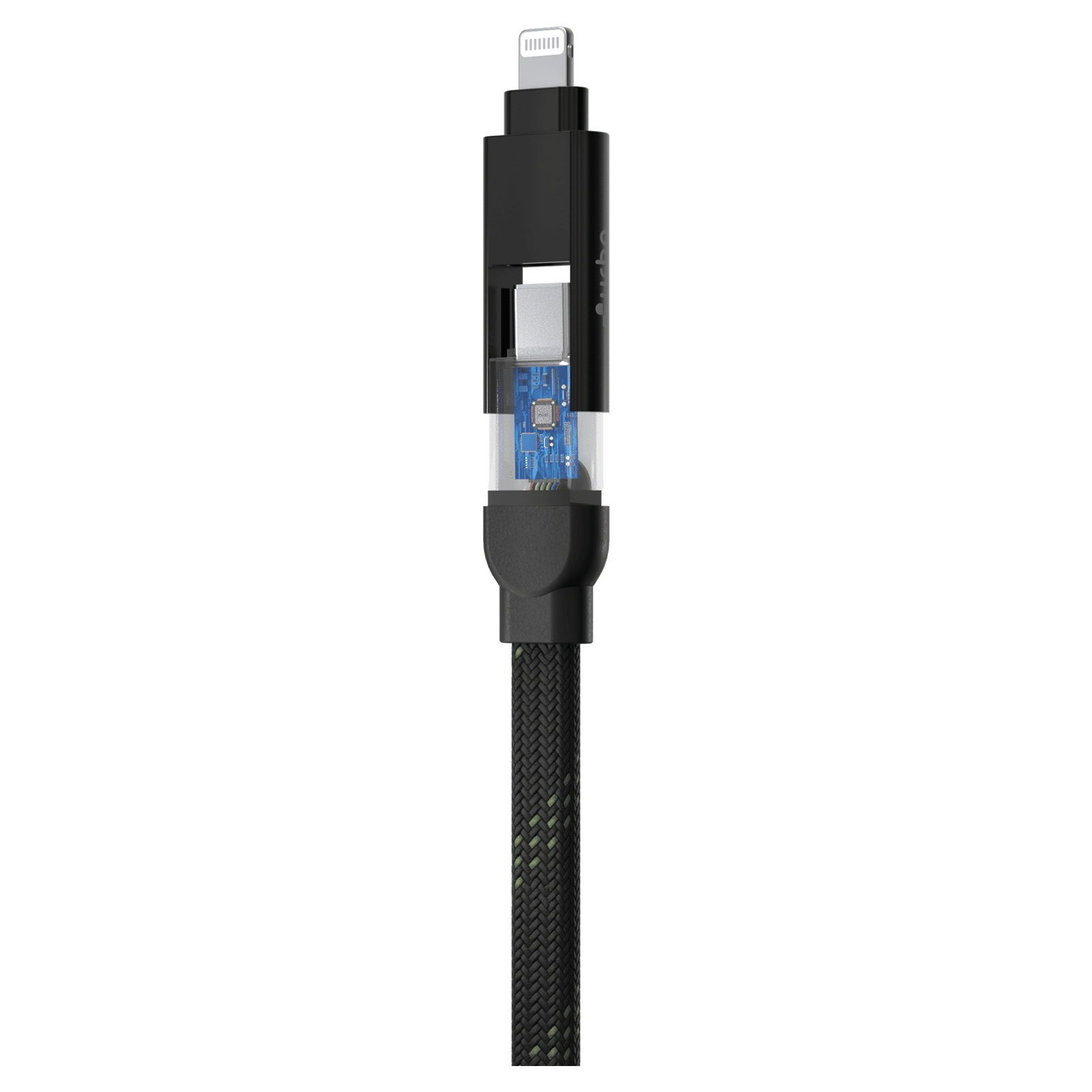 urbn UPC464 Type A to Lightning, Type C, Type C to Lightning, Type C 4 Feet (1.2M) 4-in-1 Cable (Quick Charge Technology, Camo)