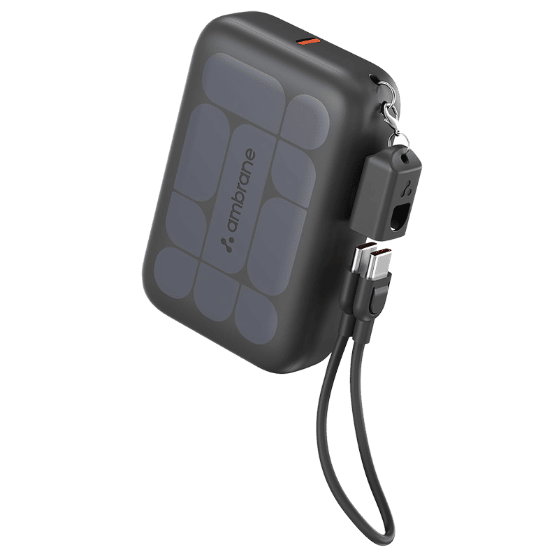 ambrane PowerMini 10 10000 mAh 22.5W Fast Charging Power Bank (1 Type A Port, 1 Type C Port, SafeCharge Technology, Black)
