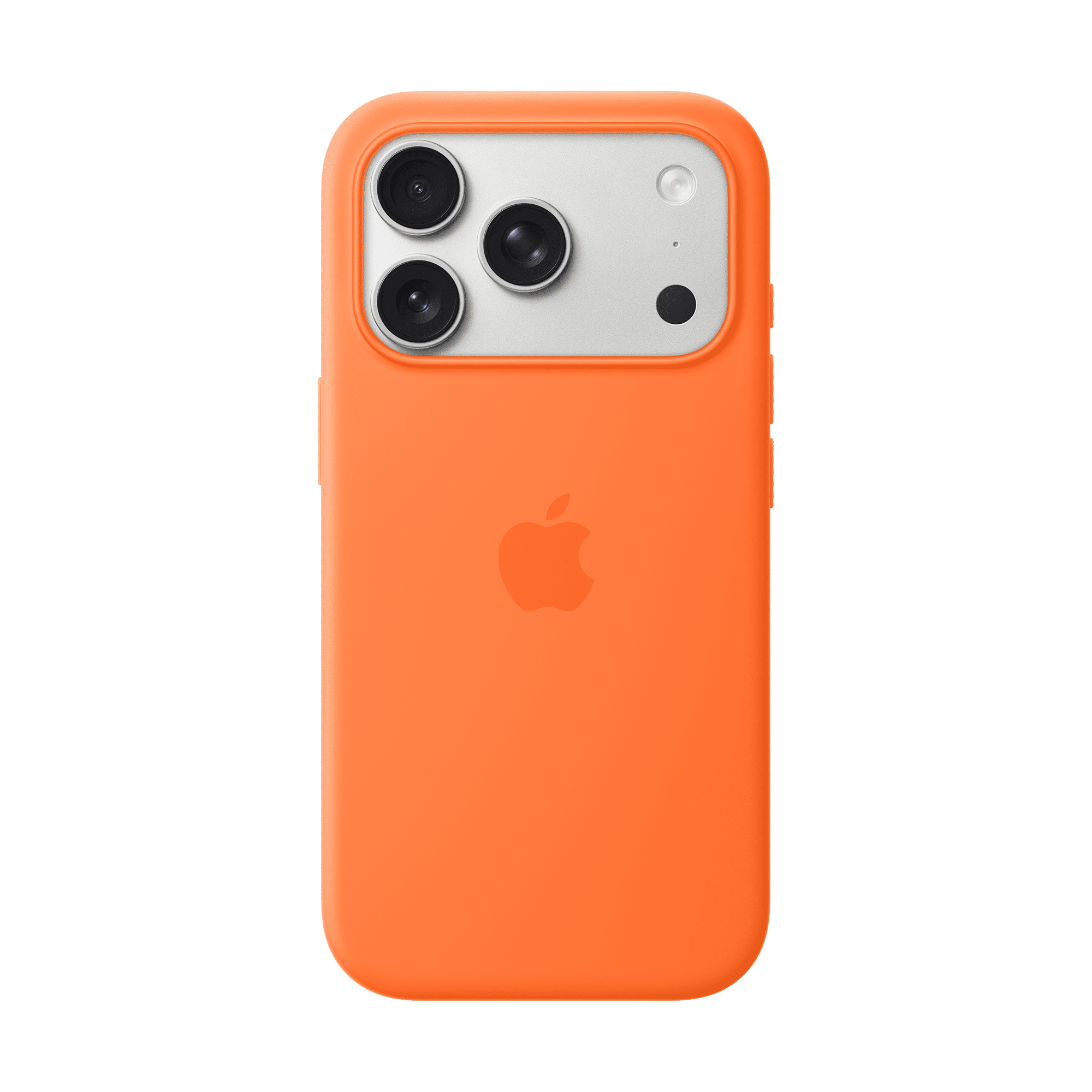 Apple Soft Silicone Back Cover for Apple iPhone 17 Pro (MagSafe Compatible, Orange)-image-45