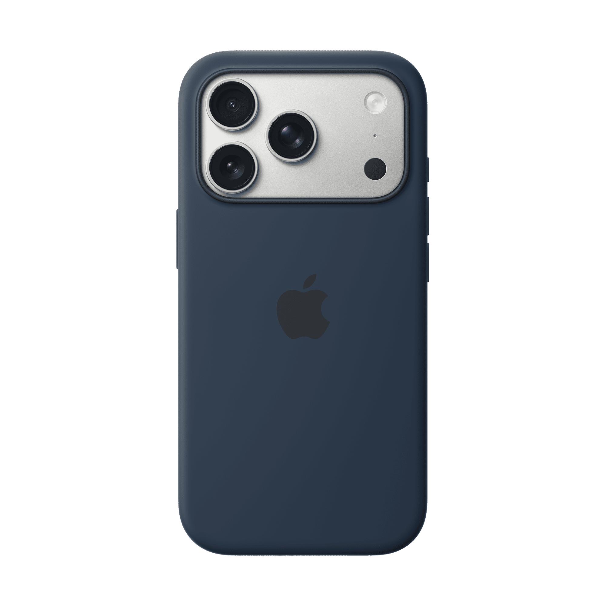 Apple Soft Silicone Back Cover for Apple iPhone 17 Pro (MagSafe Compatible, Midnight)-image-36