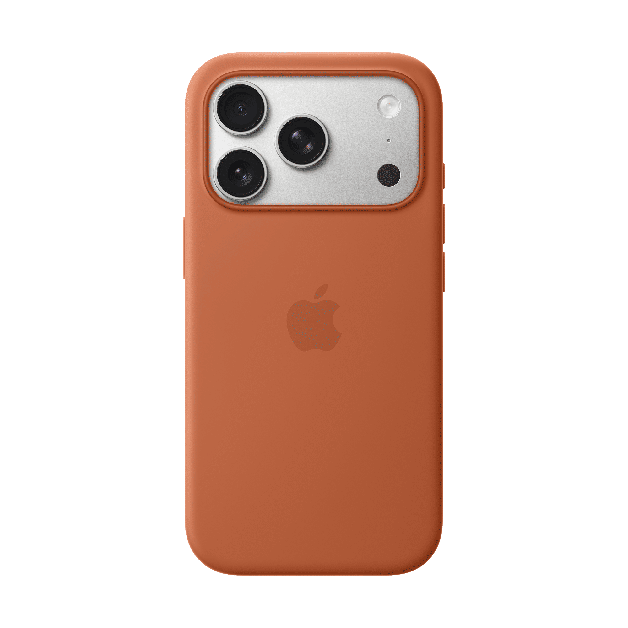 Apple Soft Silicone Back Cover for Apple iPhone 17 Pro (MagSafe Compatible, Terra Cotta)
