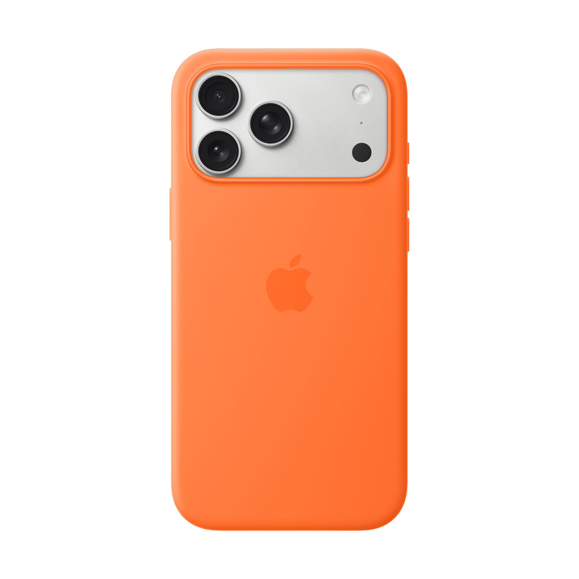 Apple Soft Silicone Back Cover for Apple iPhone 17 Pro Max (MagSafe Compatible, Orange)