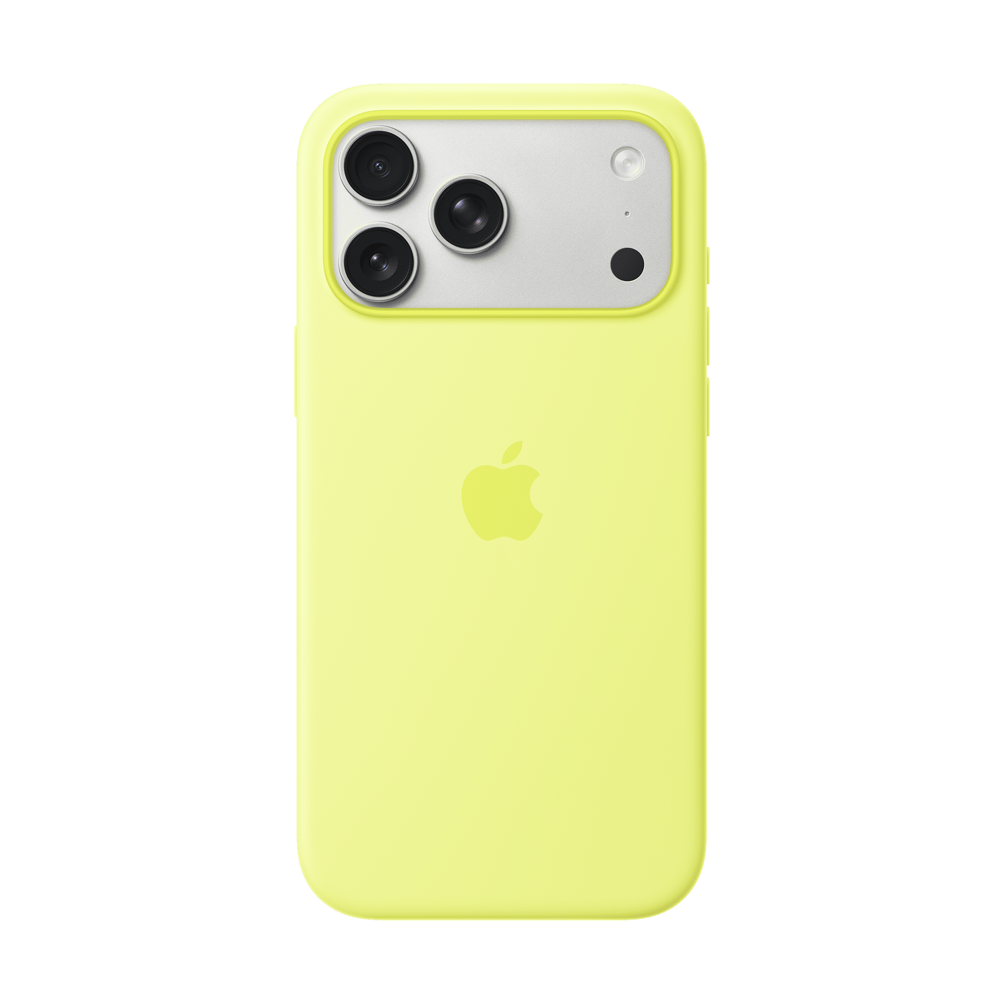 Apple Soft Silicone Back Cover for Apple iPhone 17 Pro Max (MagSafe Compatible, Neon Yellow)-image-45