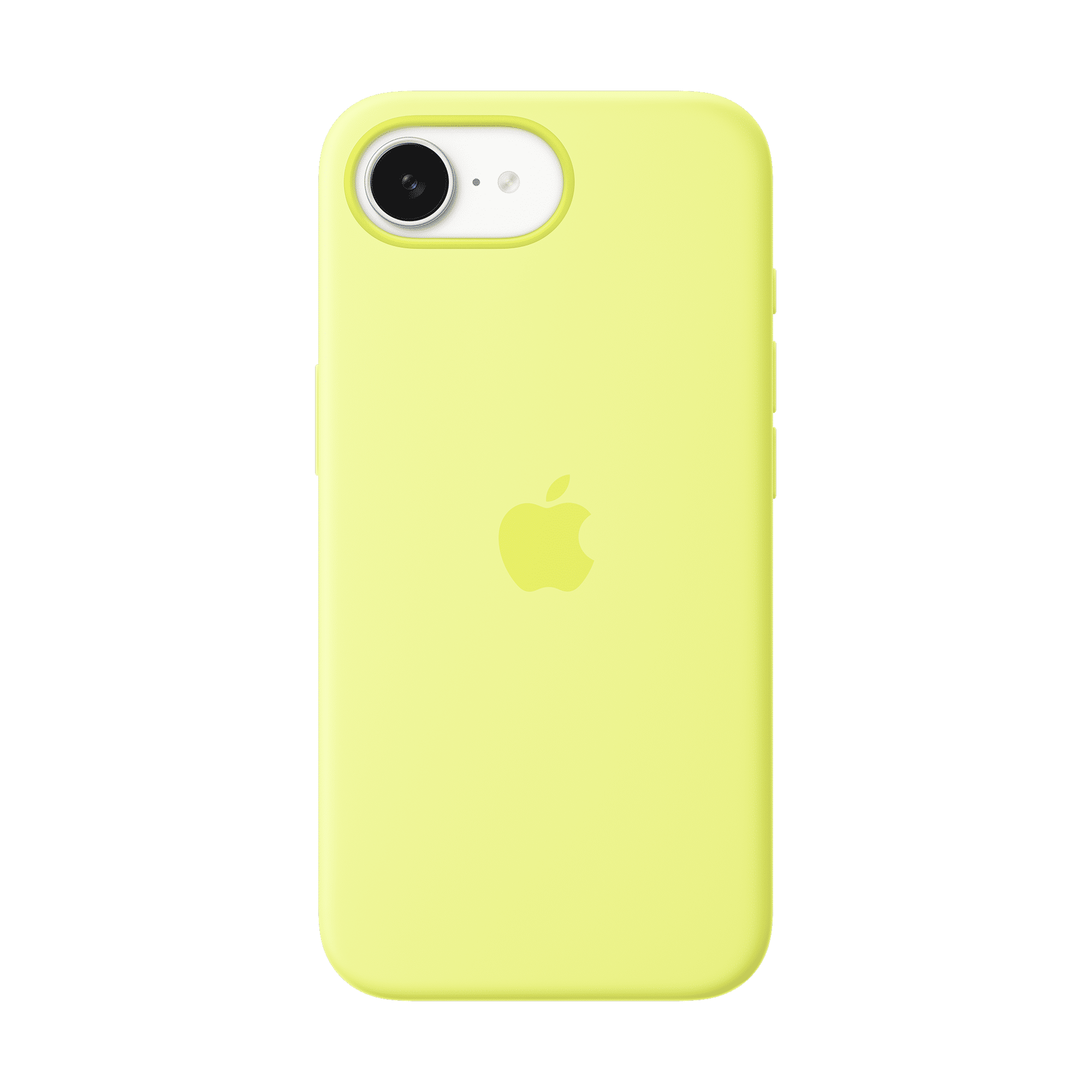 Apple Soft Silicone Back Cover for Apple iPhone 16e (Soft Touch Finish, Neon Yellow)-image-44