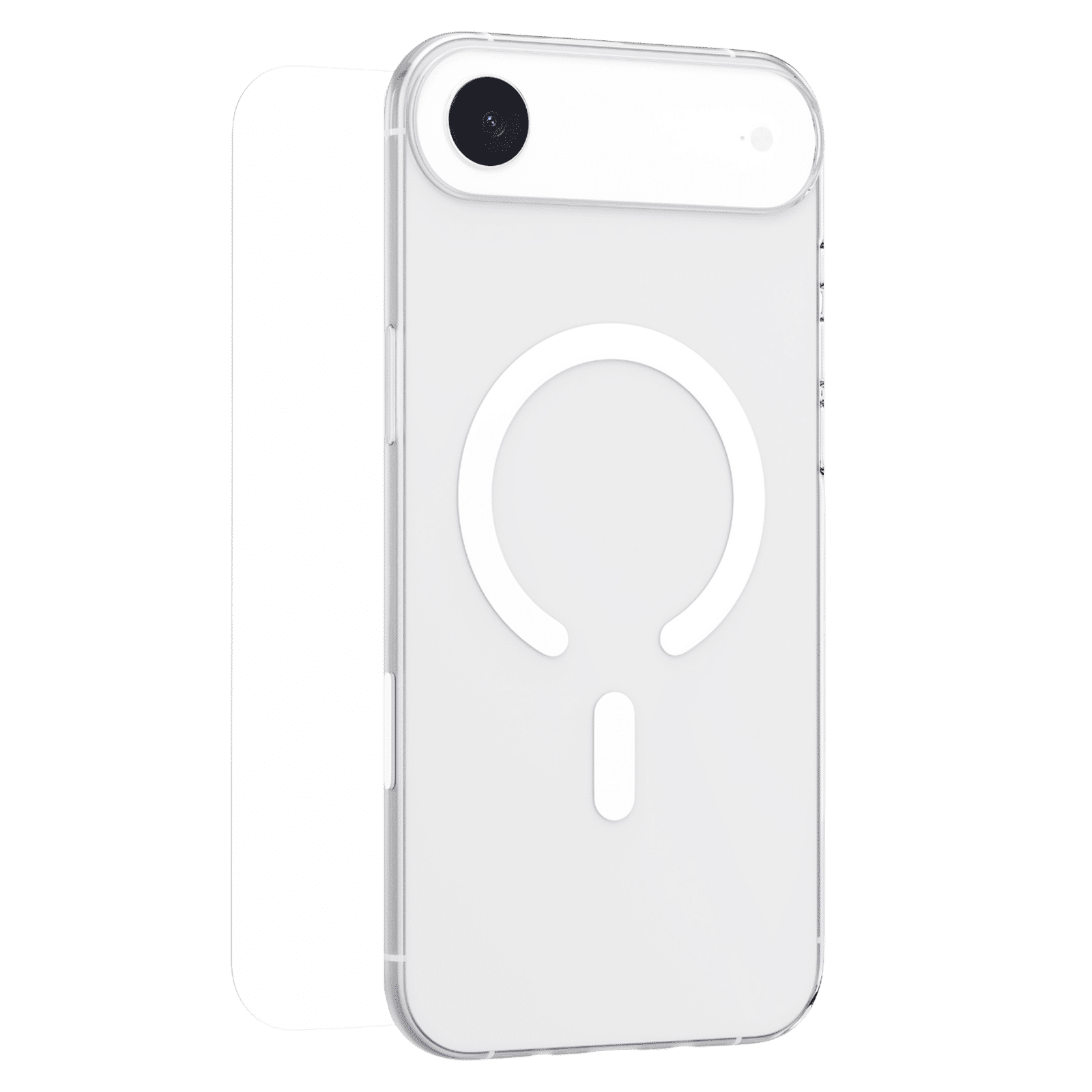 HYPHEN DURO TPU Back Cover & Tempered Glass Combo for Apple iPhone 17 Air (Magsafe Charging Compatible, Clear)