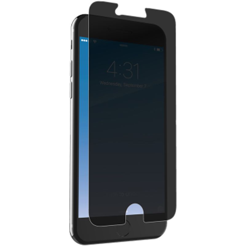 Brilyant Invisible Shield Glass with Privacy Screen for Apple iPhone 7 (Ultra Transparent Visibility)