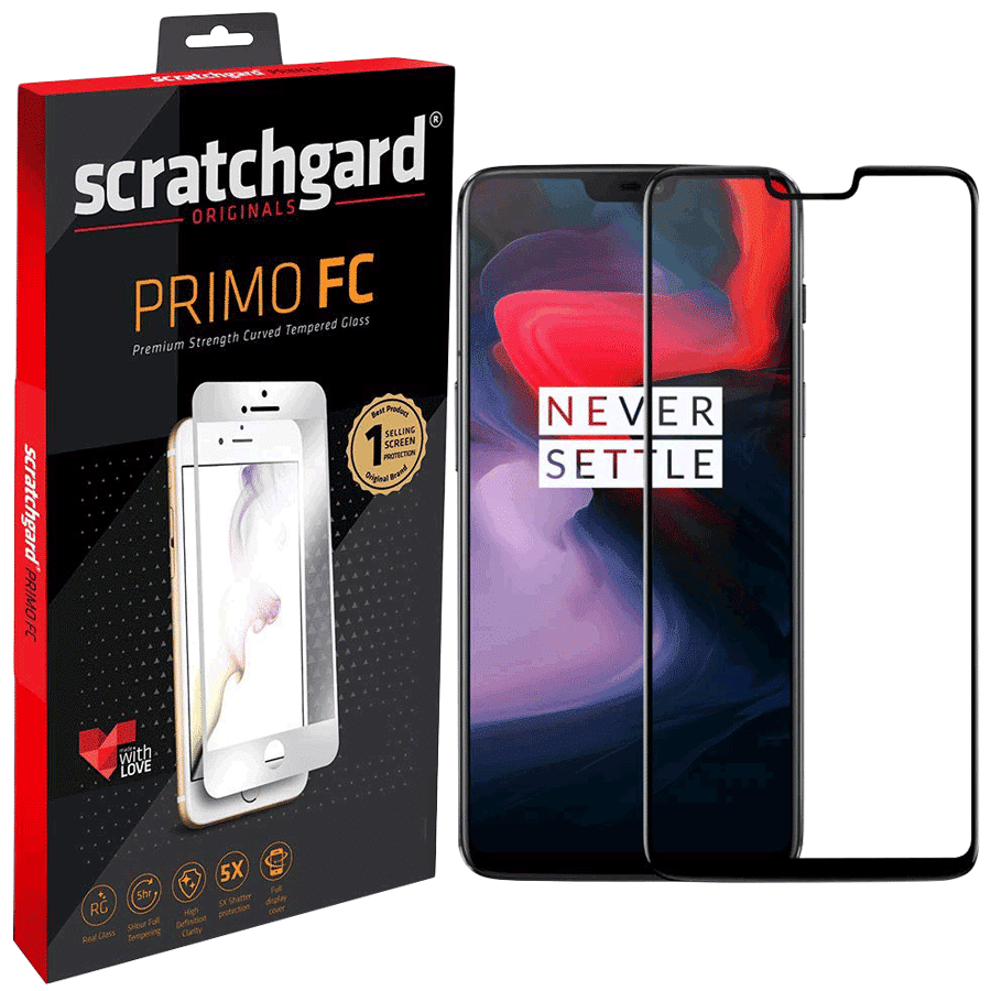 Scratchgard Primo FC Tempered Glass for OnePlus 6T (Fingerprint Resistant)