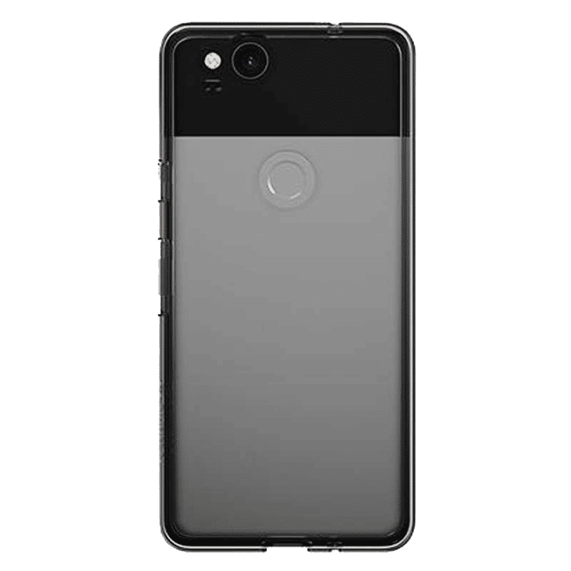 stuffcool Arc Silicone Back Cover for Google Pixel 2 (Anti Slip Feature, Transparent)