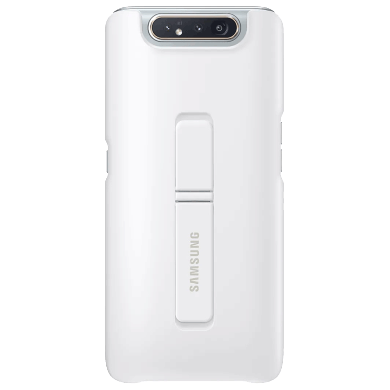 SAMSUNG Plastic Back Cover for Galaxy A80 (Camera Protection, White)