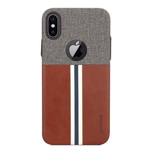 stuffcool Eto Sport PU Leather Back Cover for Apple iPhone XS (Camera Protection, Dark Brown)