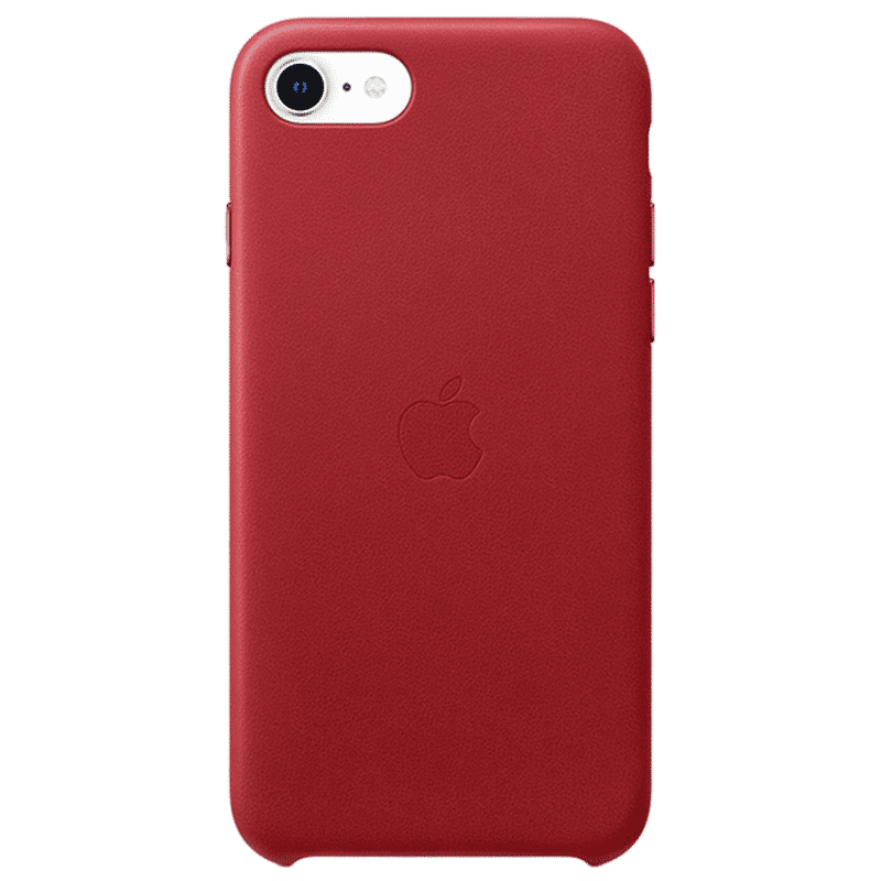 Apple iPhone SE Leather Back Case Cover (MXYL2ZM/A, Product Red)