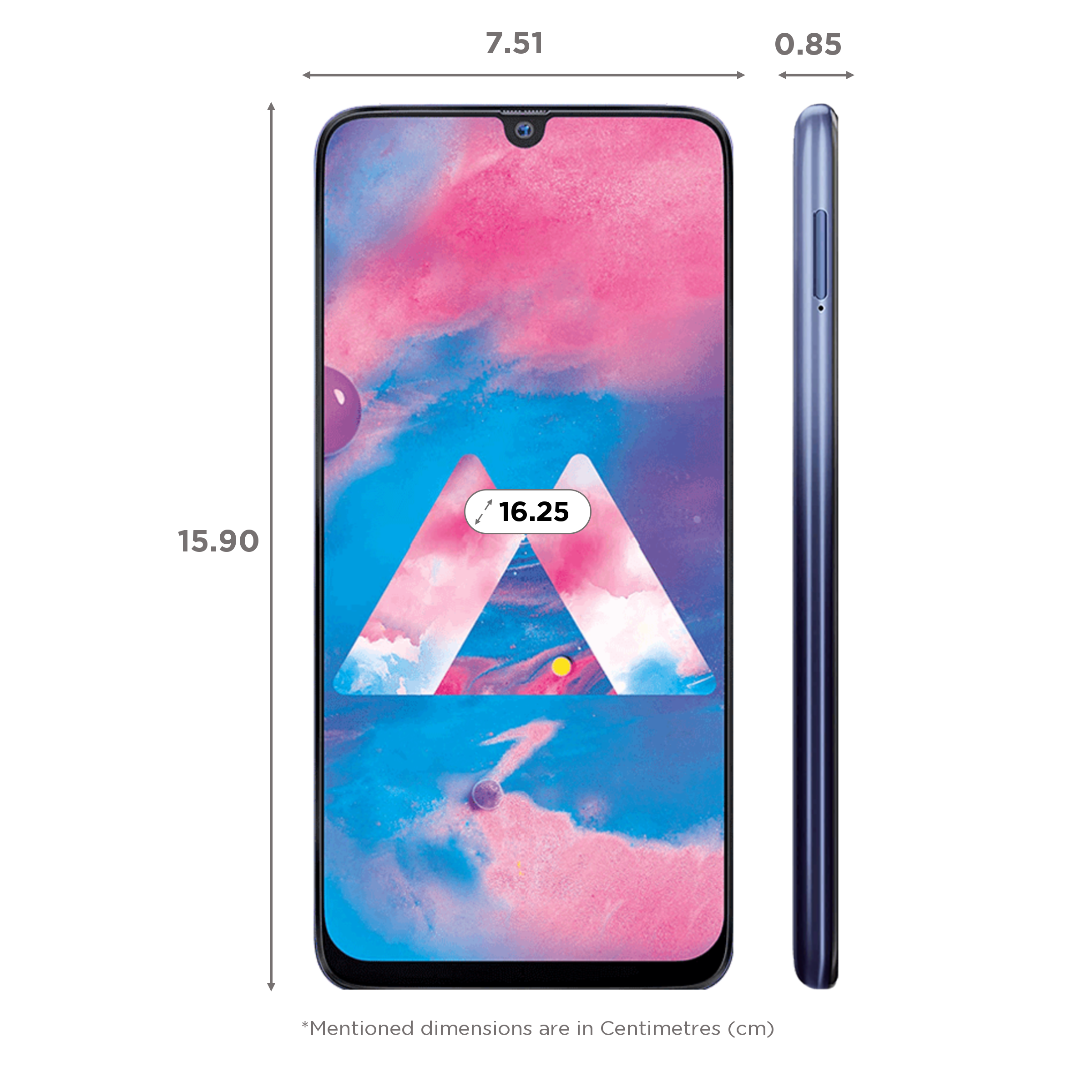 Buy SAMSUNG Galaxy M30 (6GB RAM, 128GB, Blue) Online Croma