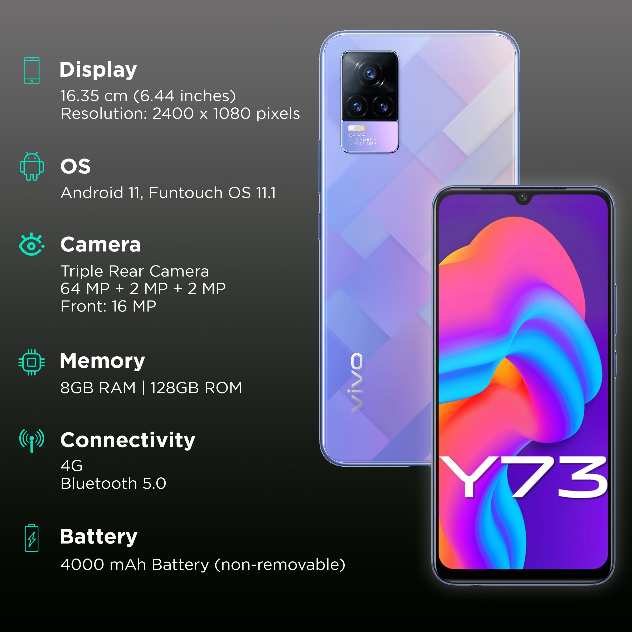 Vivo V21e Vivo Y73 Full Specification Buy Vivo Y73 (8GB RAM, 128GB