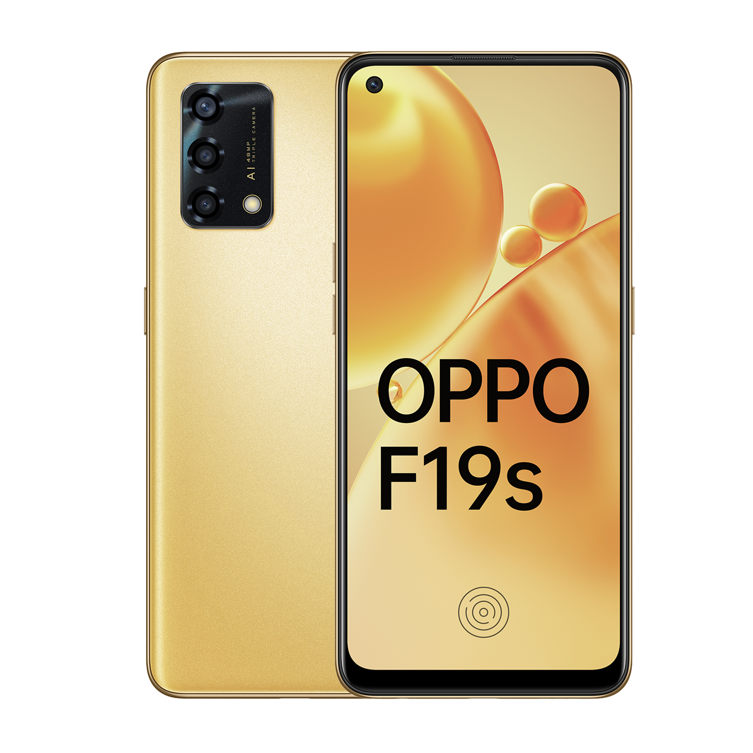 F19 Oppo Front Finger Print Oppo F19 (RAM 6GB, 128GB, Midnight
