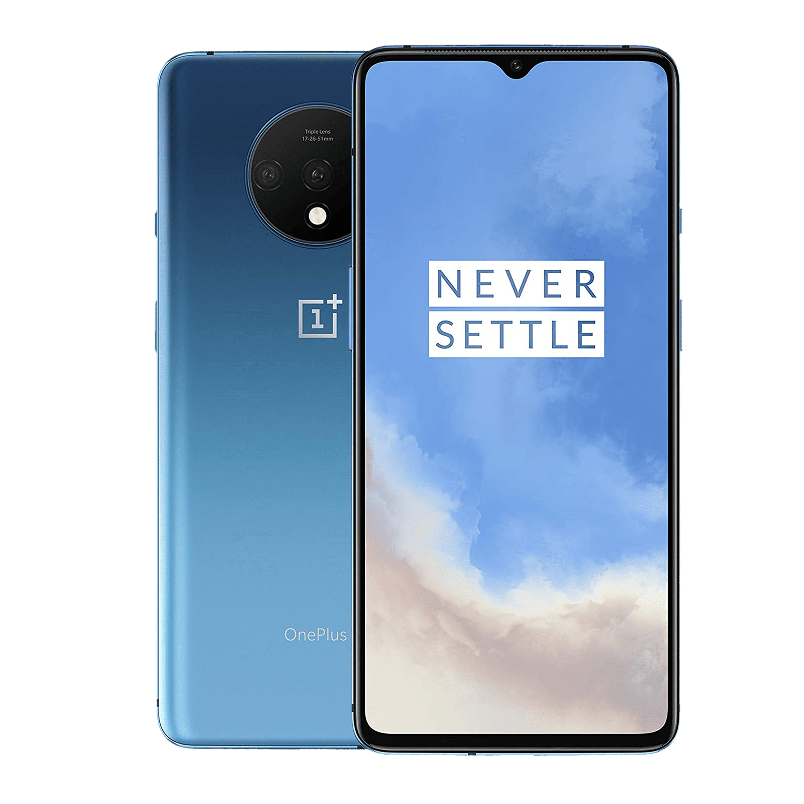 Refurbished OnePlus 7T (8GB RAM, 128GB, Glacier Blue)