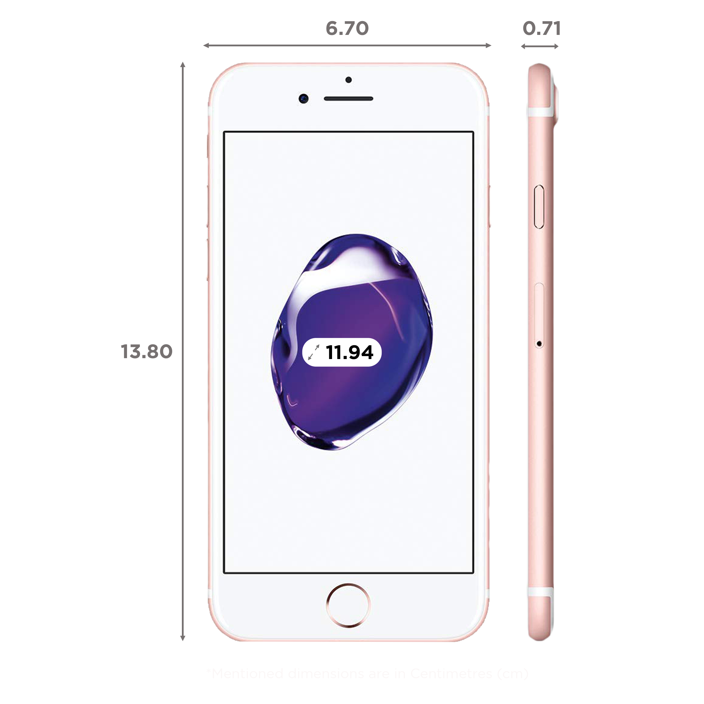 Refurbished Apple iPhone (32GB, Rose Gold)