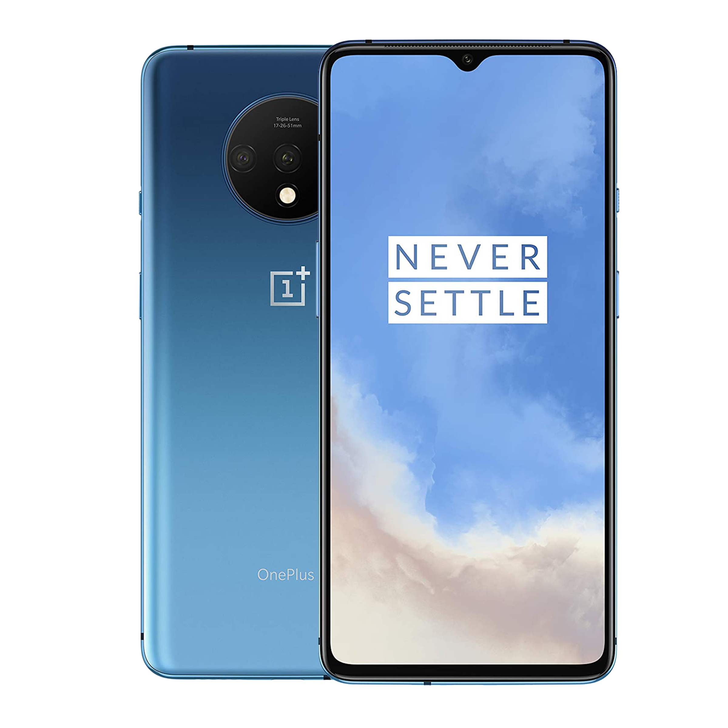 Refurbished OnePlus 7T (8GB RAM, 128GB, Glacier Blue)