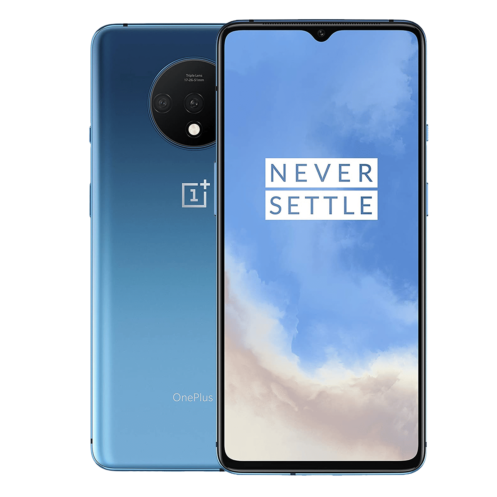 Refurbished OnePlus 7T (8GB RAM, 256GB, Glacier Blue)