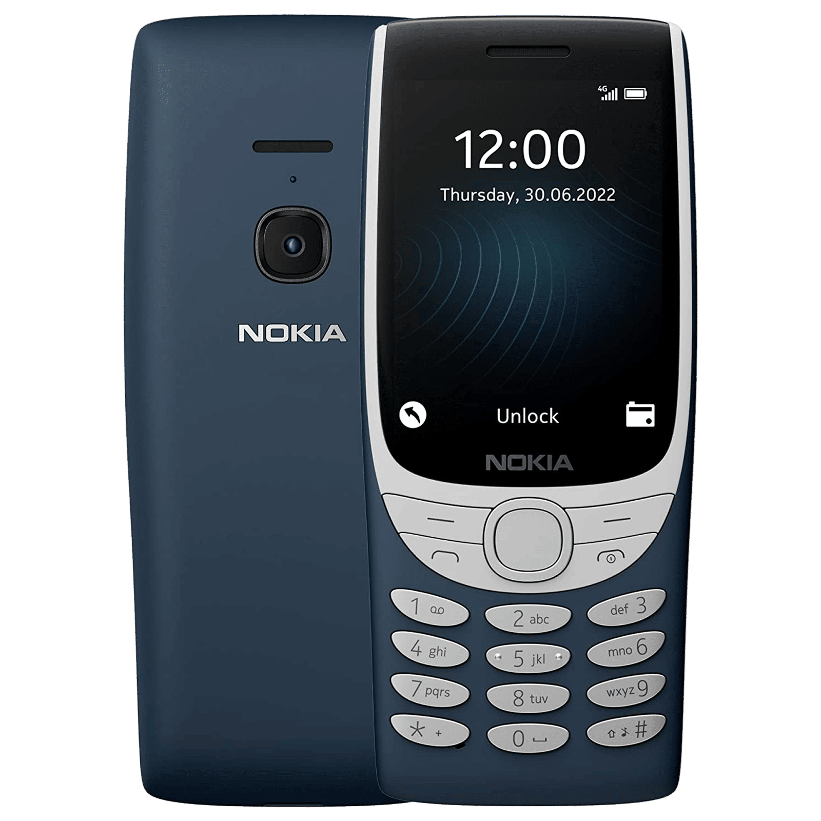 NOKIA 8210 4G (128MB, Dual SIM, Rear Camera, Dark Blue)