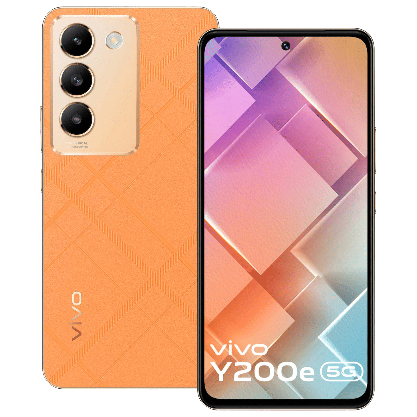 vivo Y200e 5G (8GB, 128GB ROM, Saffron Delight)