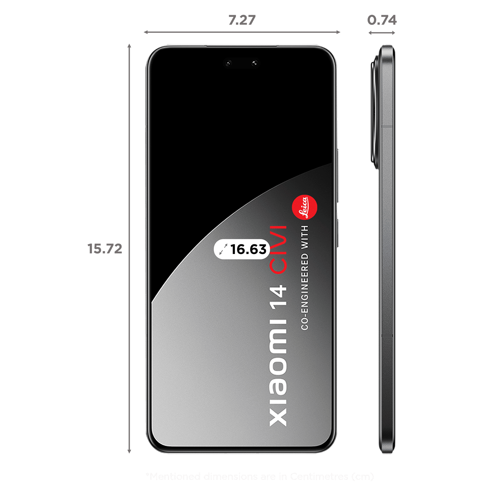 Buy Xiaomi 14 CIVI 5G (12GB RAM, 512GB, Shadow Black) Online – Croma