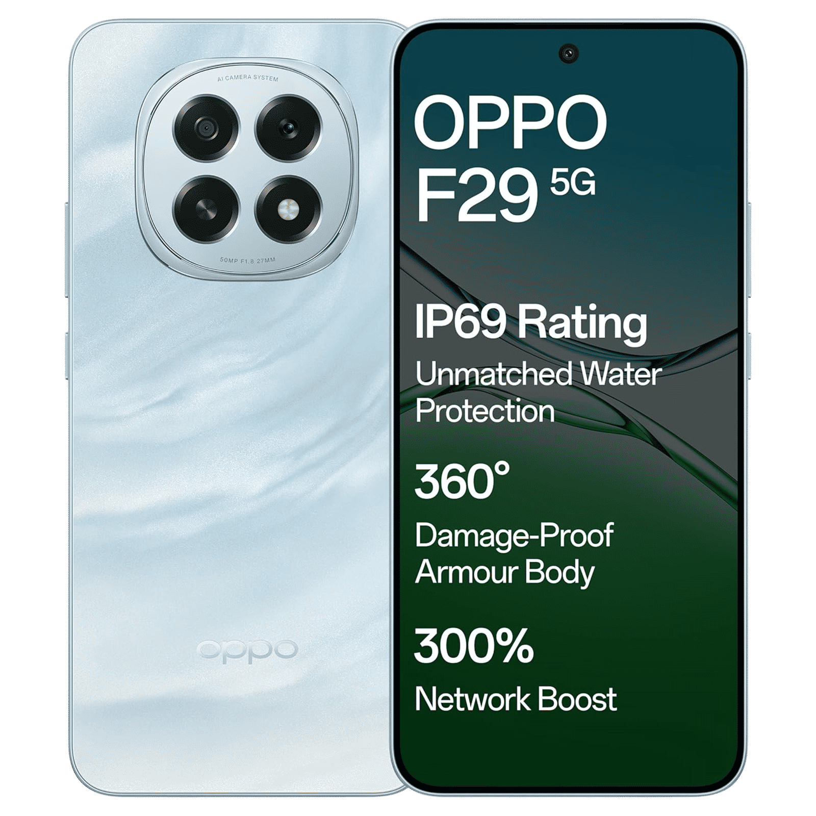 oppo F29 5G (8GB RAM, 256GB, Glacier Blue)