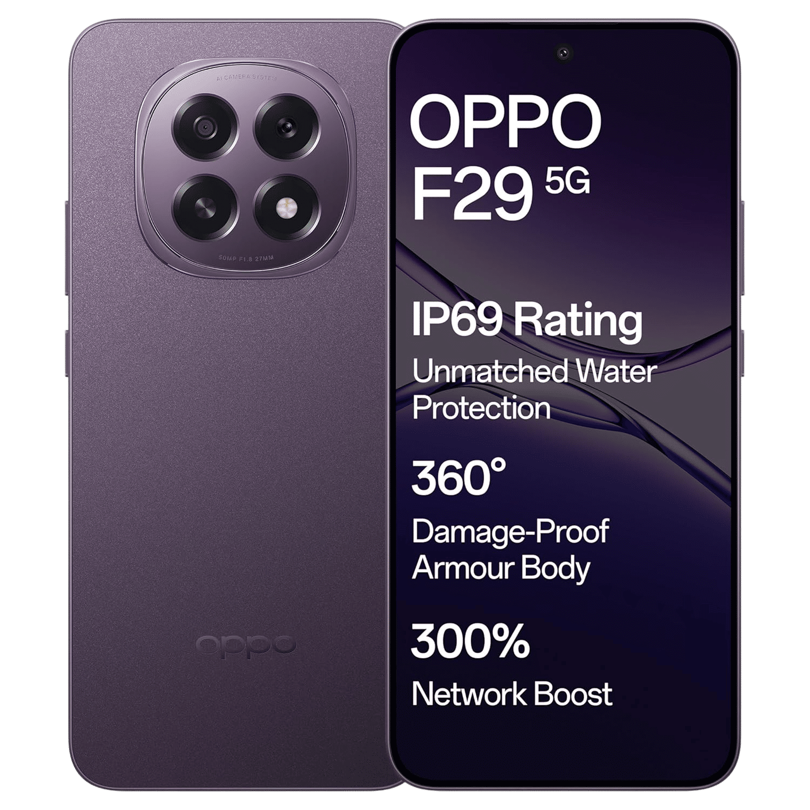 oppo F29 5G (8GB RAM, 256GB, Solid Purple)