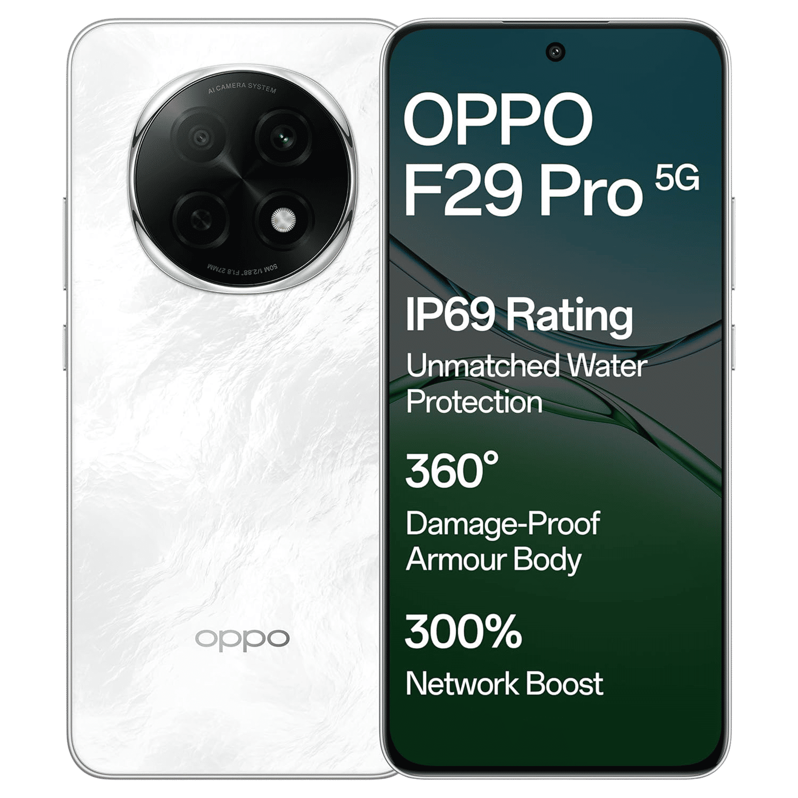 oppo F29 Pro 5G (12GB RAM, 256GB, Marble White)