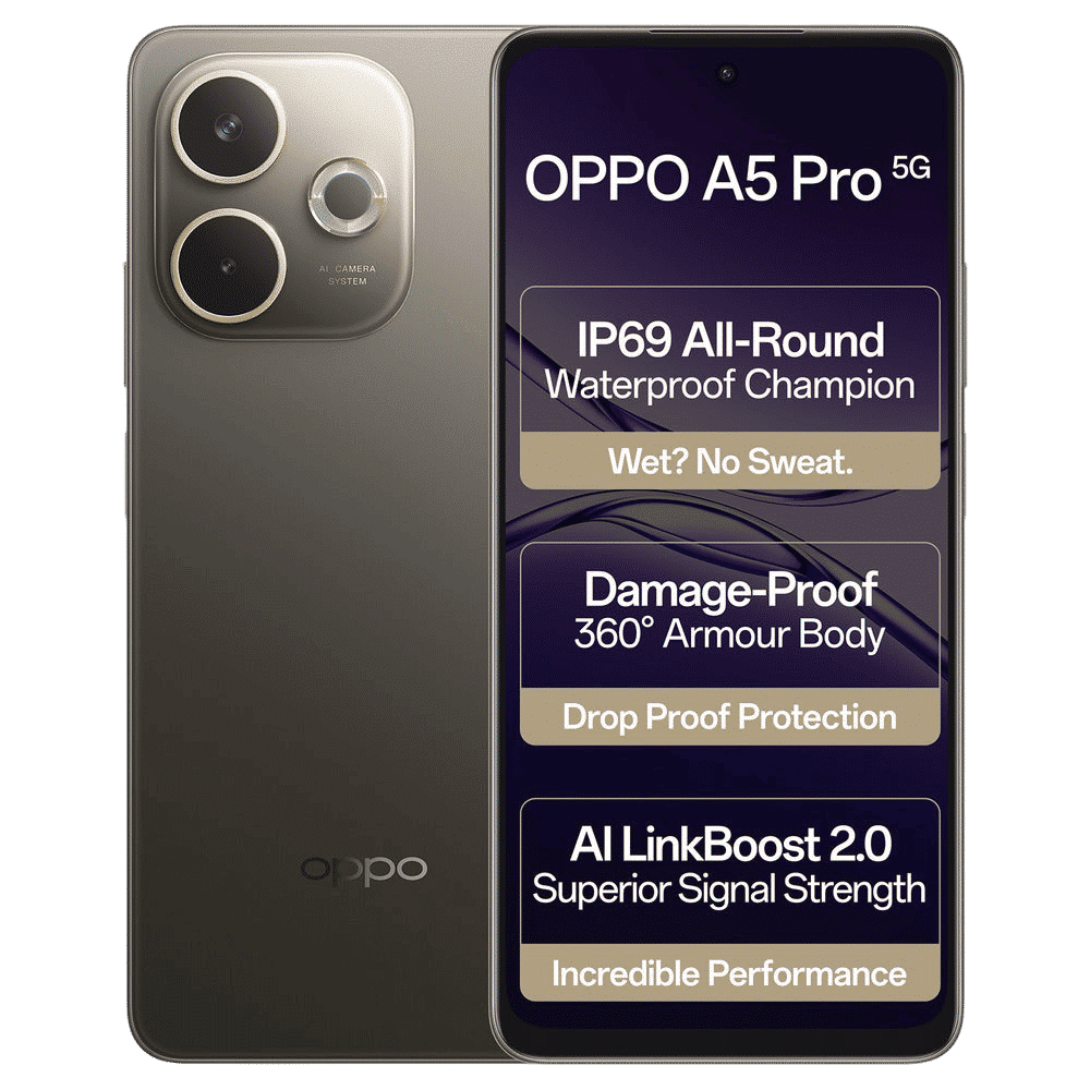 oppo A5 Pro 5G (8GB RAM, 256GB, Mocha Brown)