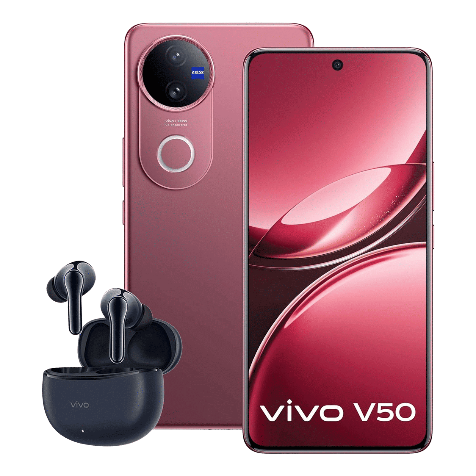 vivo V50 5G with TWS (12GB RAM, 512GB, Elite Red)