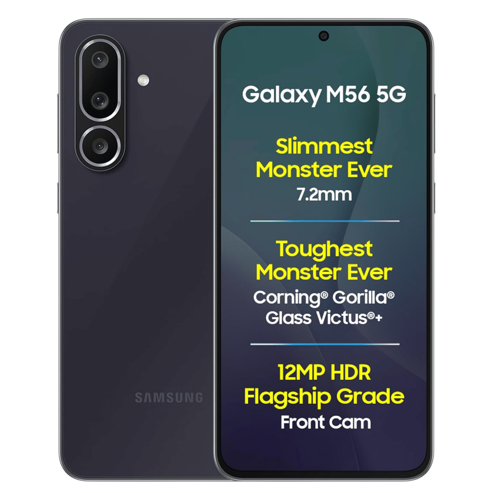 SAMSUNG Galaxy M56 5G (8GB RAM, 128GB, Black)