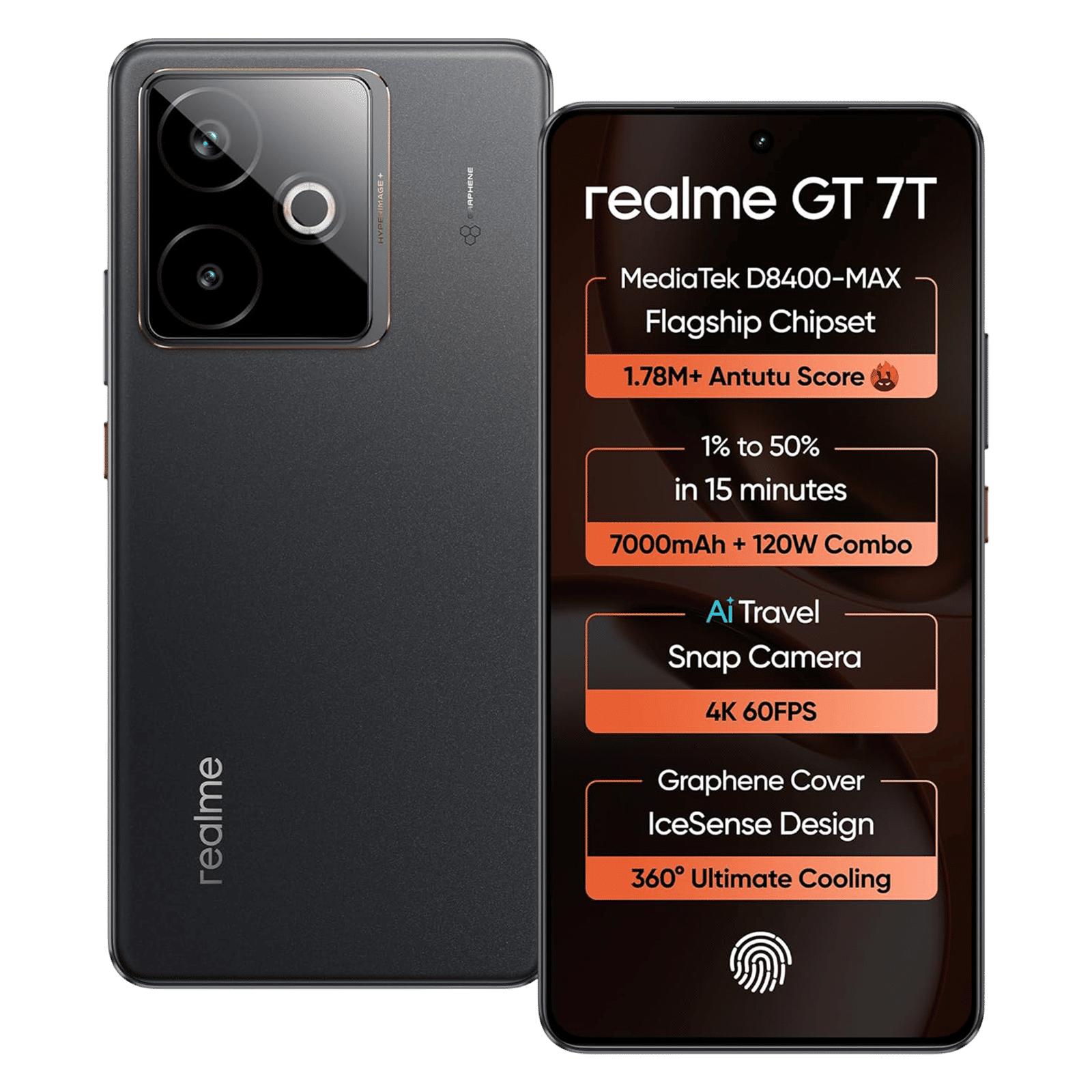 realme GT 7T 5G (12GB RAM, 256GB, IceSense Black)