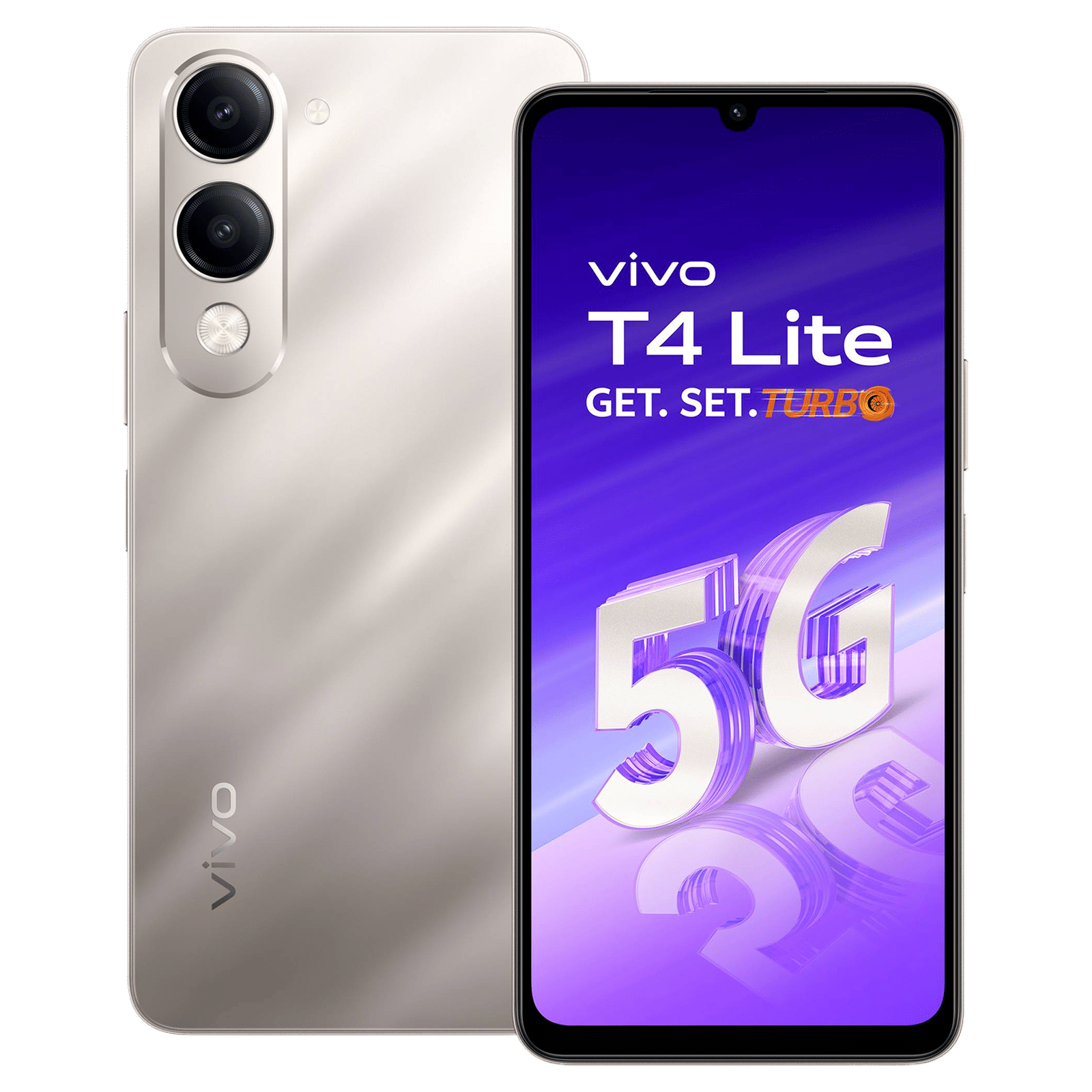 vivo T4 Lite 5G (4GB RAM, 128GB, Titanium Gold)