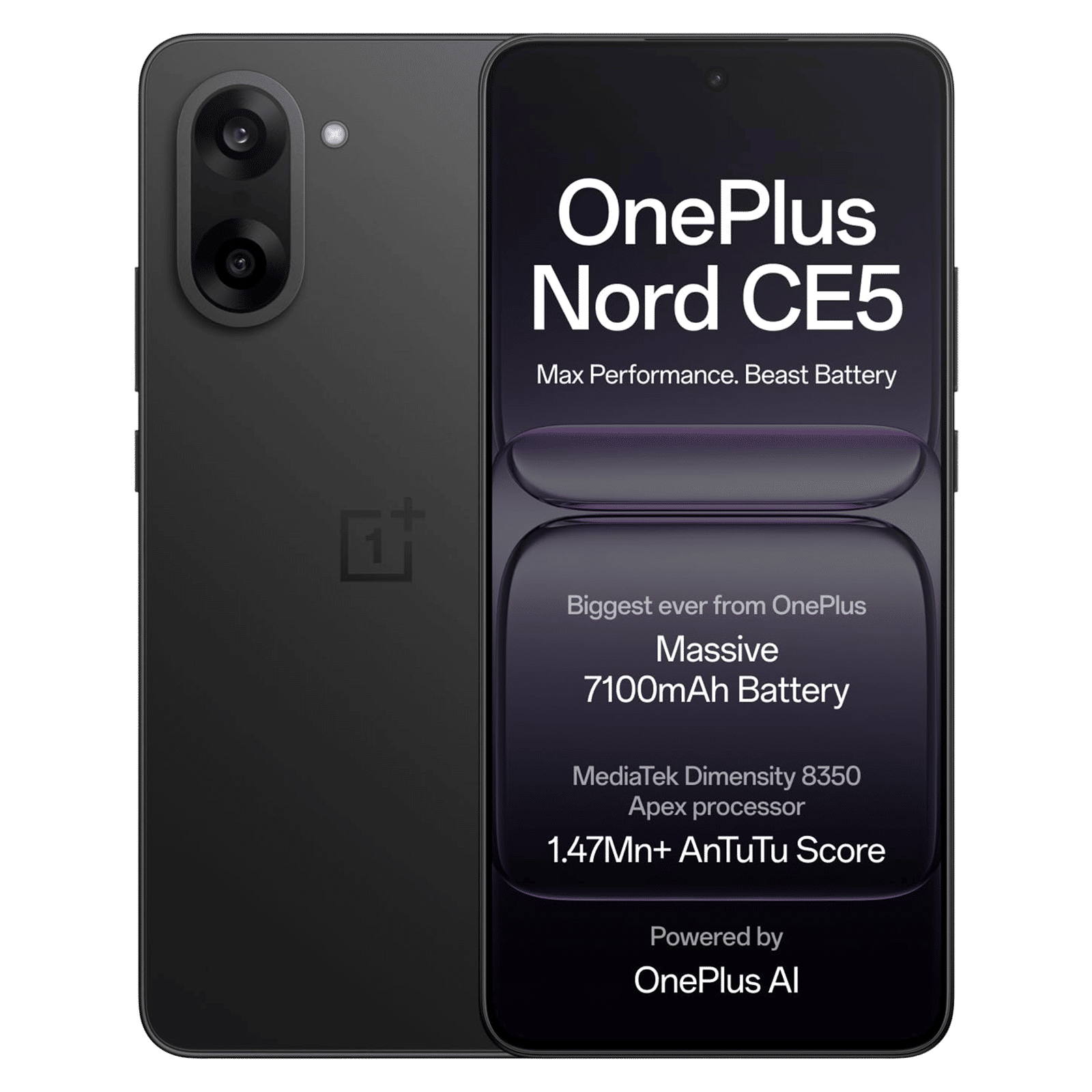 OnePlus Nord CE5 5G (8GB RAM, 256GB, Black Infinity)
