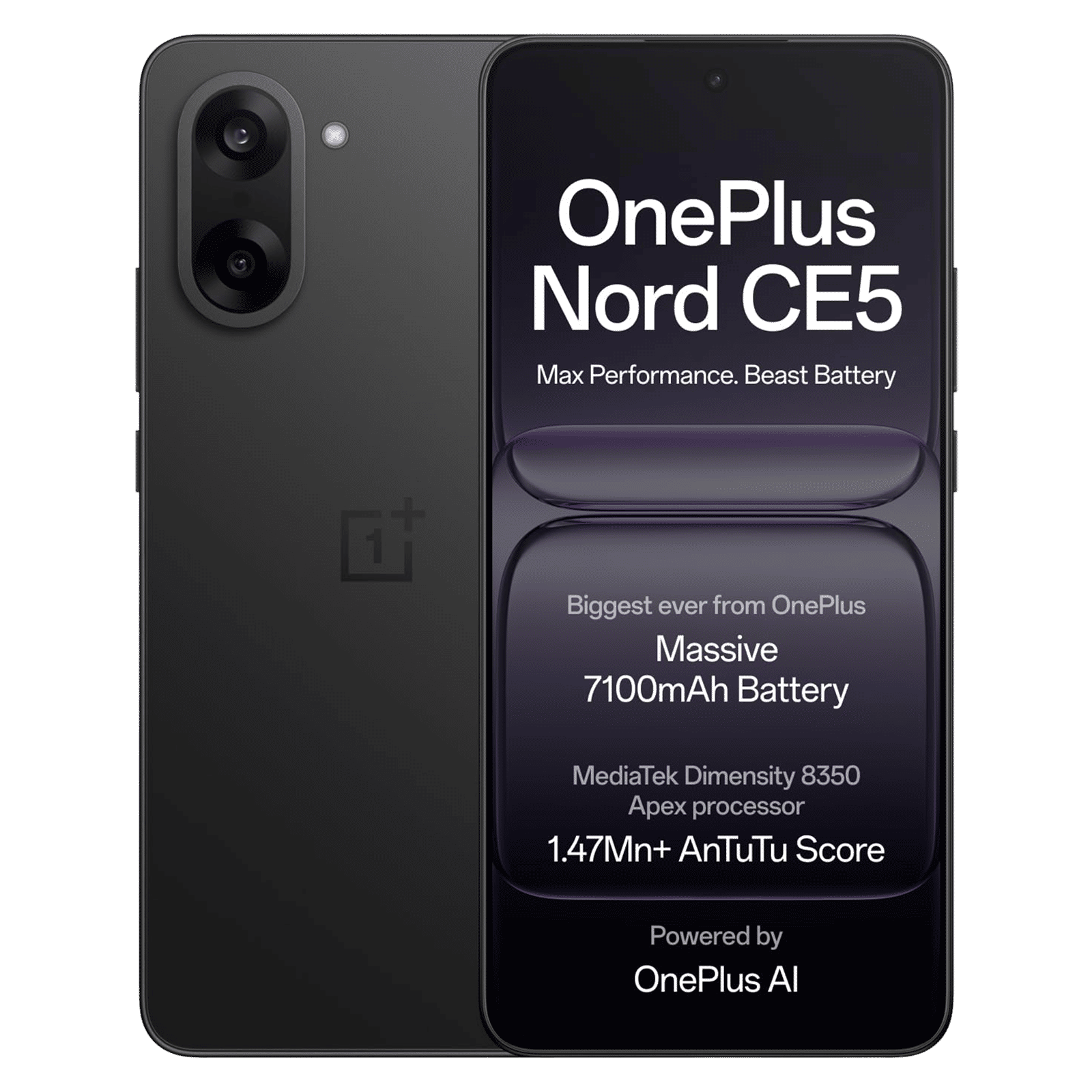 OnePlus Nord CE5 5G (8GB RAM, 128GB, Black Infinity)