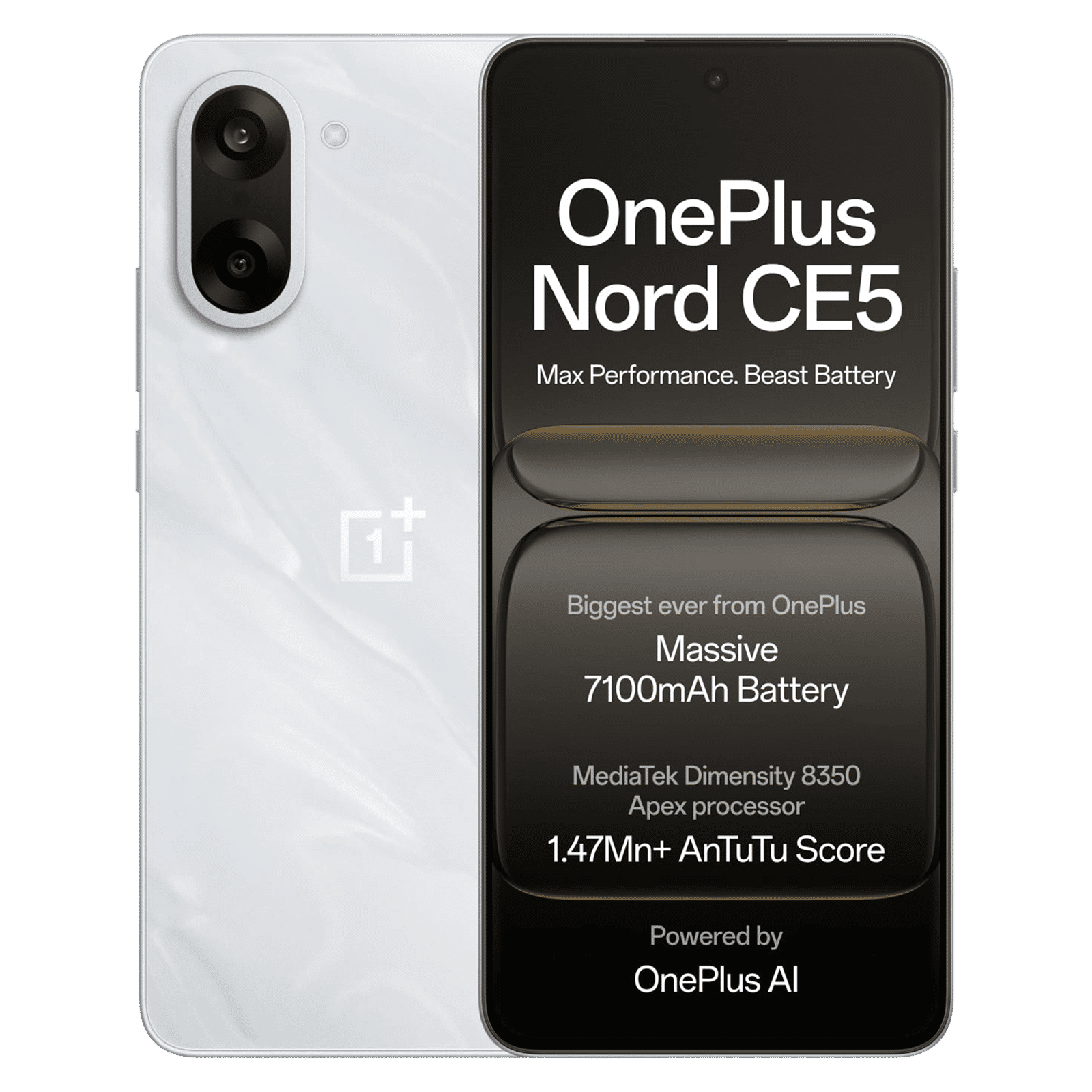 OnePlus Nord CE5 5G (8GB RAM, 128GB, Marble Mist)