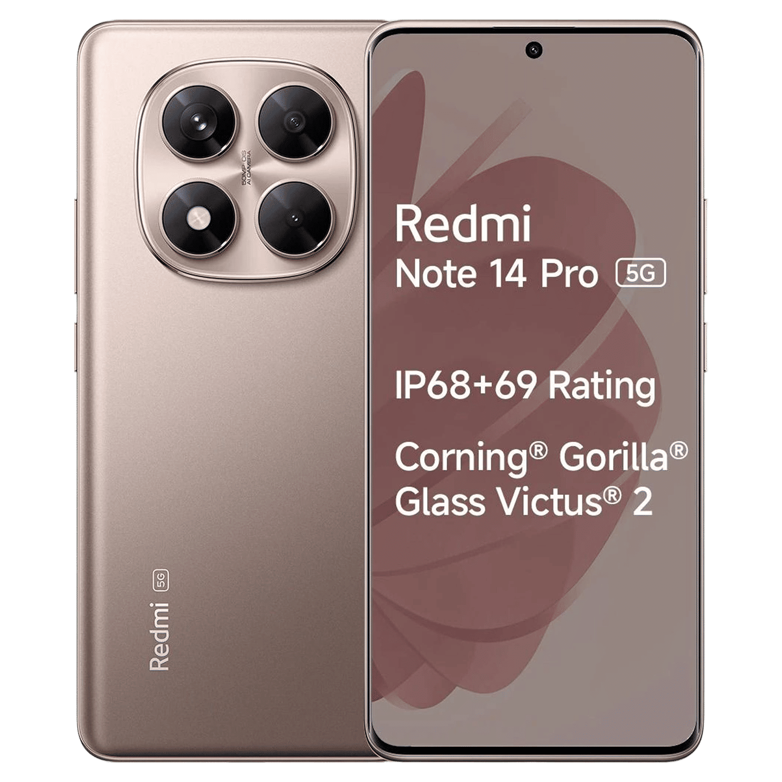 Redmi Note 14 Pro 5G (8GB RAM, 256GB, Champagne Gold)